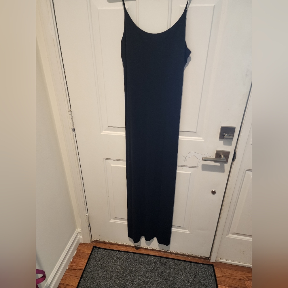 NWT Ralph Lauren Black Slip Dress Large